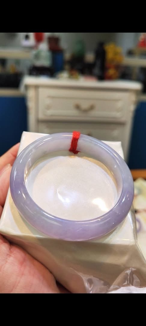🌸 冰種濃艷紫羅蘭手鐲｜天然緬甸玉A貨 🌸