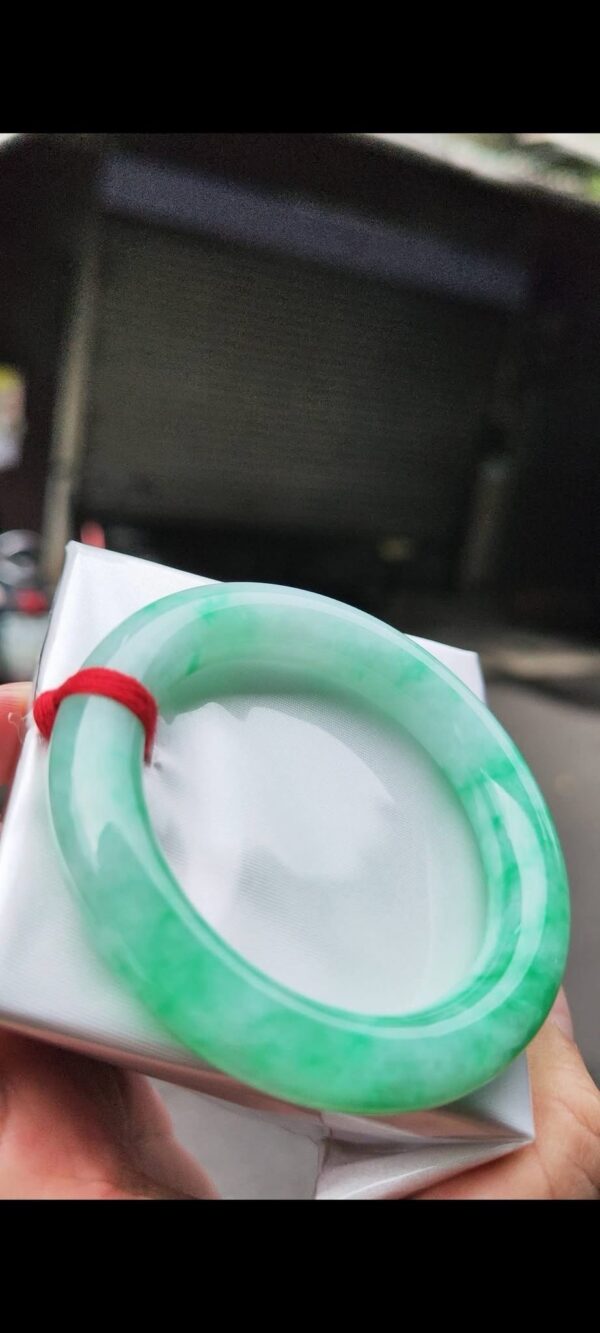 ✨  圓骨飄陽綠 正圈手鐲💚 天然緬甸玉A貨