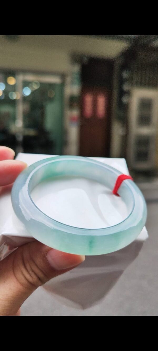 img_0099-2 ✨ 冰玻種藍水飄花 正圈手鐲💚 天然緬甸玉A貨