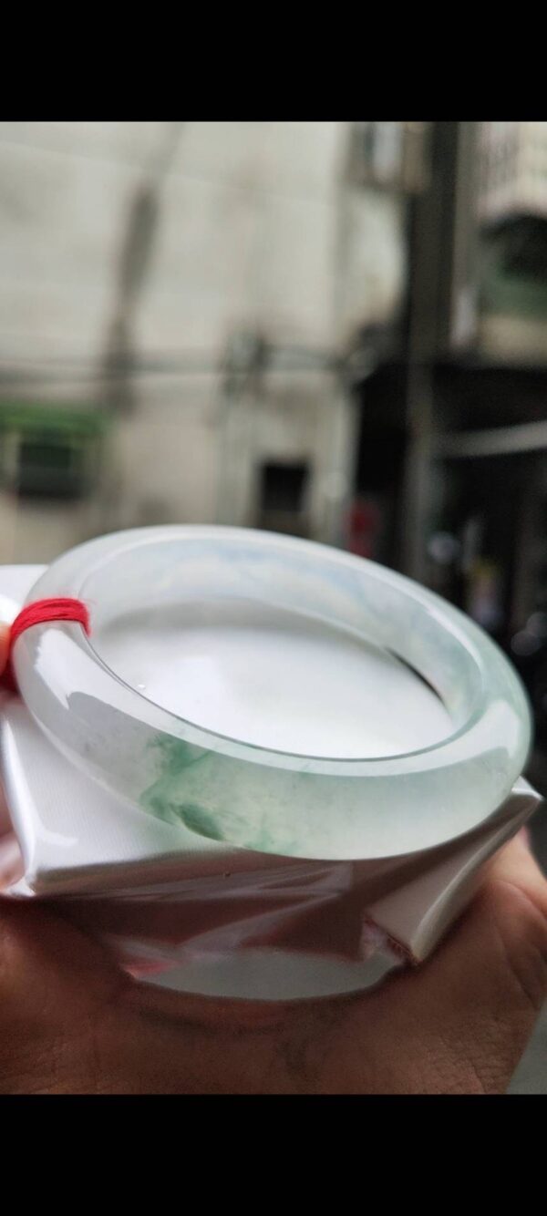 ✨ 大手圍放光玻璃種飄花 正圈厚庄手鐲