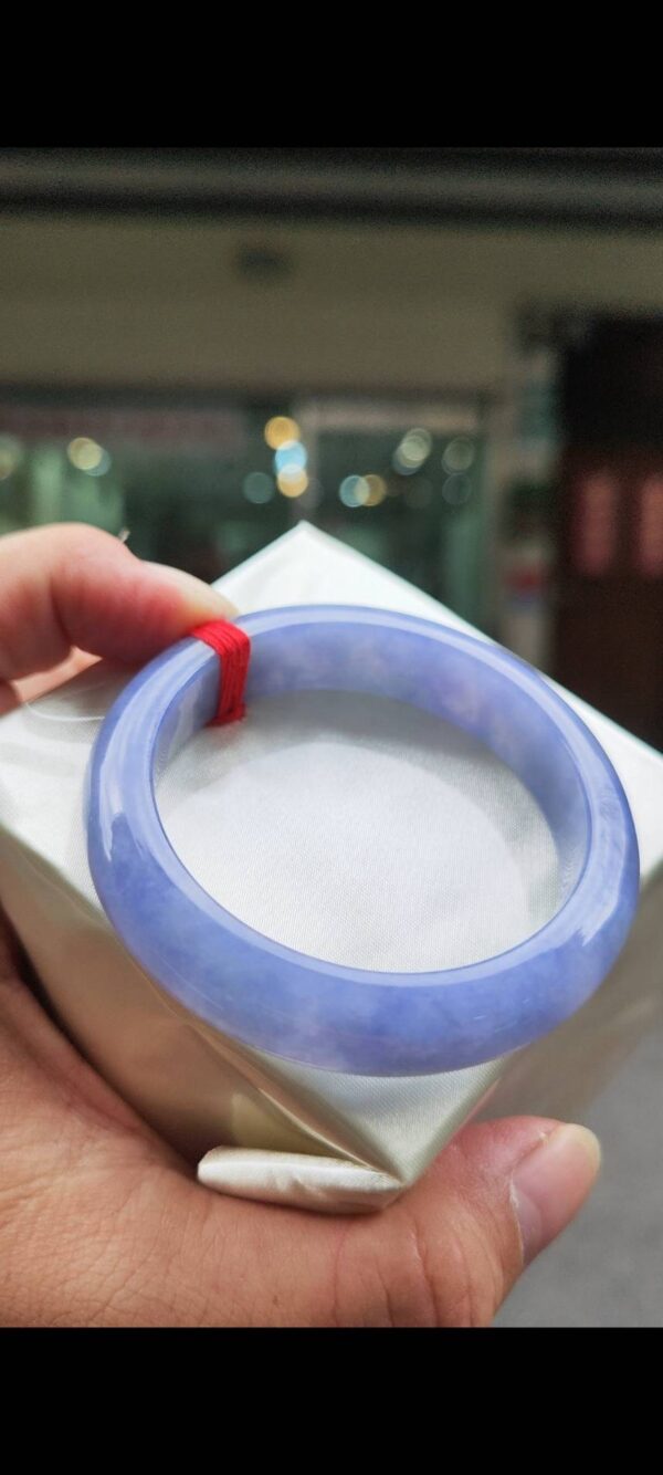 🌸 冰透濃紫羅蘭手鐲｜天然緬甸玉A貨 🌸