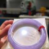 🌸 濃豔粉紫羅蘭手鐲｜天然緬甸玉A貨 🌸