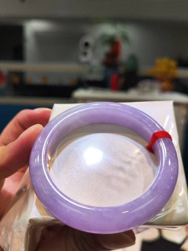🌸 濃豔粉紫羅蘭手鐲｜天然緬甸玉A貨 🌸