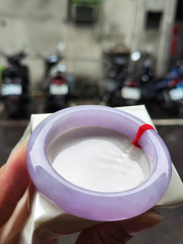 🌸 濃豔粉紫羅蘭手鐲｜天然緬甸玉A貨 🌸