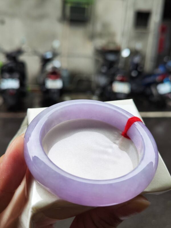 🌸 濃豔粉紫羅蘭手鐲｜天然緬甸玉A貨 🌸