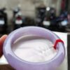 🌸 濃豔粉紫羅蘭手鐲｜天然緬甸玉A貨 🌸