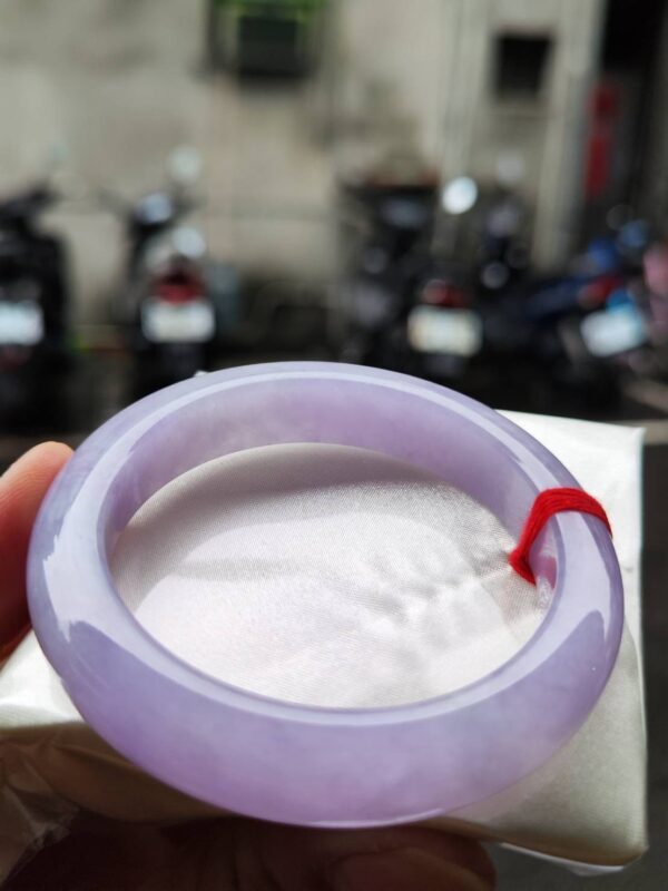 🌸 濃豔粉紫羅蘭手鐲｜天然緬甸玉A貨 🌸