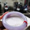 🌸 濃豔粉紫羅蘭手鐲｜天然緬甸玉A貨 🌸