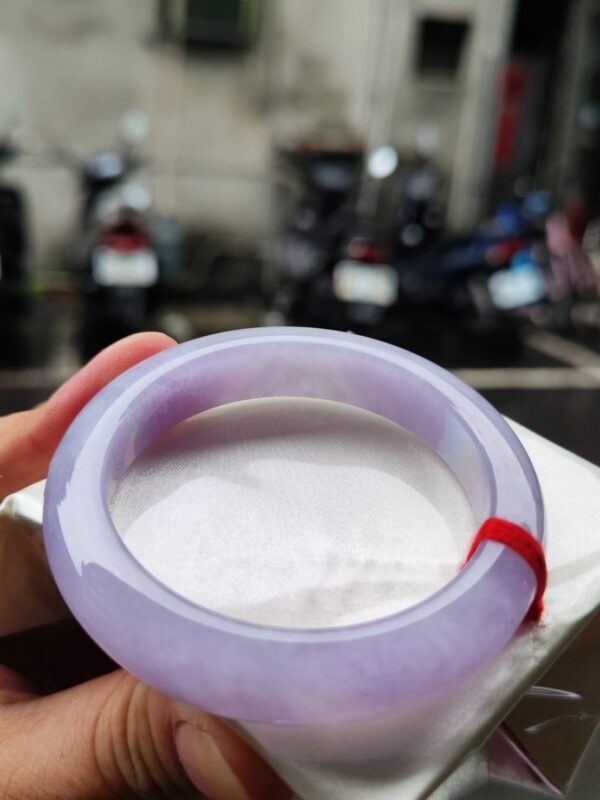 🌸 濃豔粉紫羅蘭手鐲｜天然緬甸玉A貨 🌸