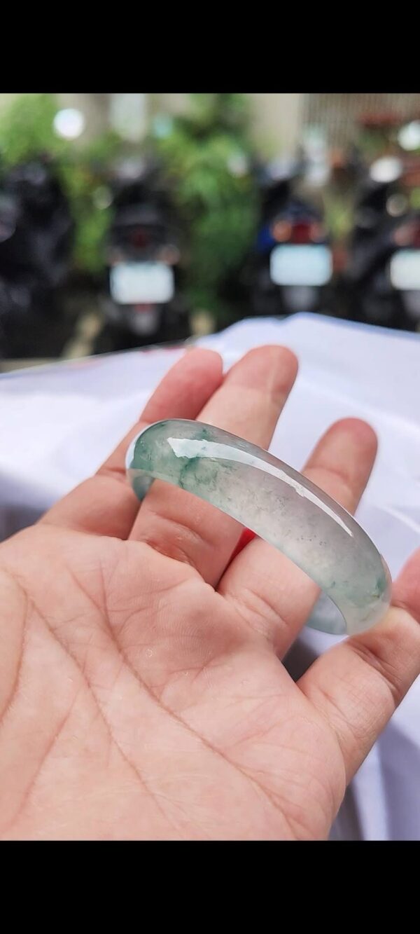 img_1444 ✨ 頂級放光玻璃種寬版飄花 正圈手鐲