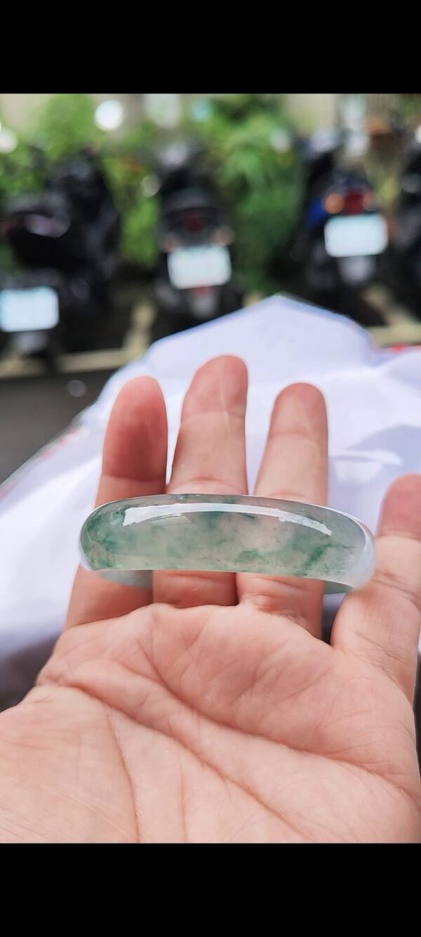 img_1458 ✨ 頂級放光玻璃種寬版飄花 正圈手鐲