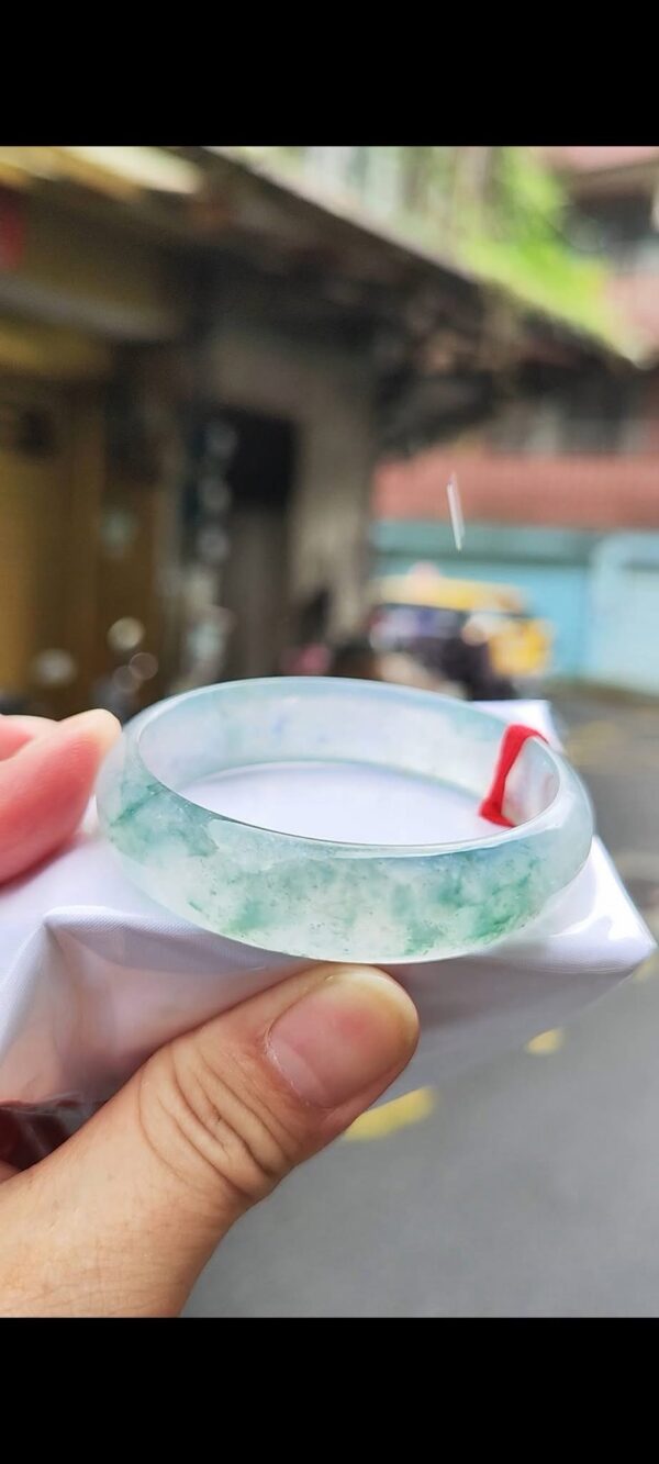 img_1466 ✨ 頂級放光玻璃種寬版飄花 正圈手鐲