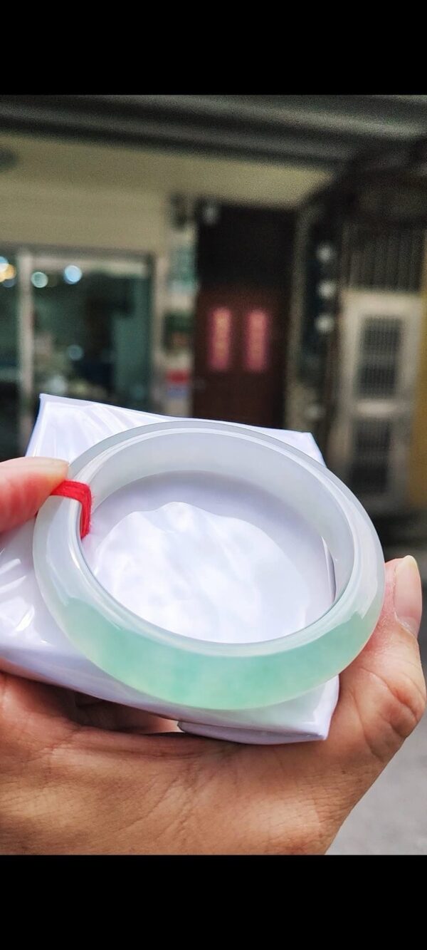 img_1741 ✨ 起光冰玻種飄綠厚庄 正圈手鐲