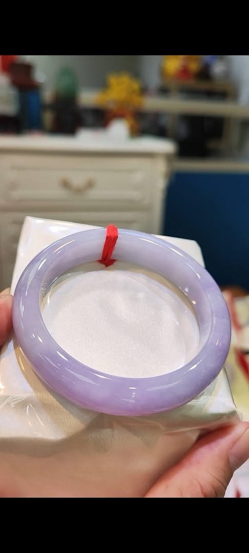 img_1884 🌸 濃豔粉紫羅蘭正圈手鐲|天然緬甸玉A貨 🌸