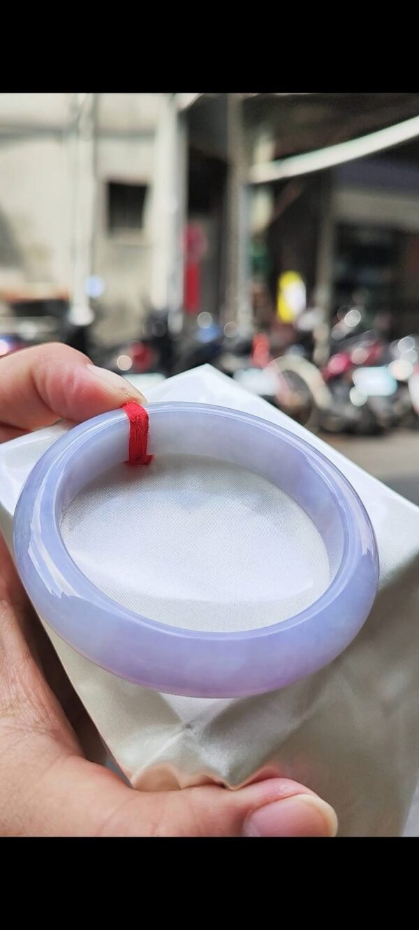 img_1888 🌸 濃豔粉紫羅蘭正圈手鐲|天然緬甸玉A貨 🌸