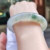 img_1995 頂級放光玻璃種飄花正圈手鐲