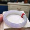 🌸 冰種淡紫羅蘭正圈手鐲｜天然緬甸玉A貨 🌸