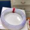 🌸 冰種淡紫羅蘭正圈手鐲｜天然緬甸玉A貨 🌸