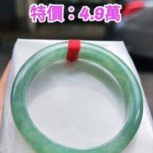 ✨ 冰透芙蓉滿綠正圈手鐲💚 天然緬甸玉A貨