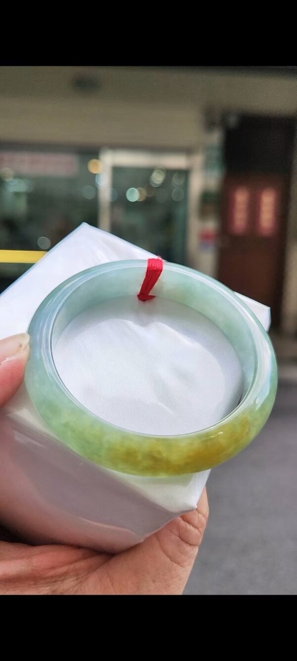 ✨ 冰種飄蜜黃正圈手鐲💚 天然緬甸玉A貨