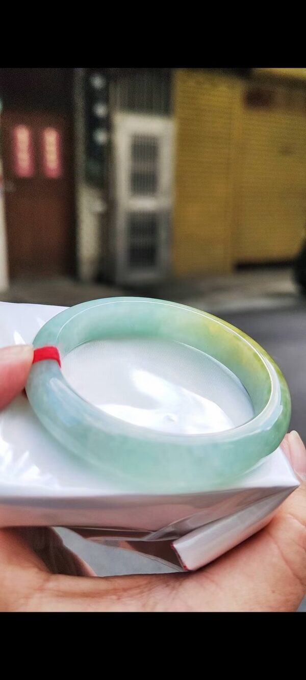 ✨ 冰種飄蜜黃正圈手鐲💚 天然緬甸玉A貨