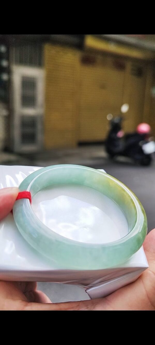 ✨ 冰種飄蜜黃正圈手鐲💚 天然緬甸玉A貨
