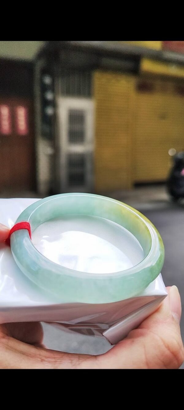 ✨ 冰種飄蜜黃正圈手鐲💚 天然緬甸玉A貨
