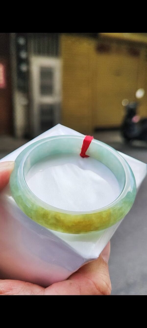 ✨ 冰種飄蜜黃正圈手鐲💚 天然緬甸玉A貨