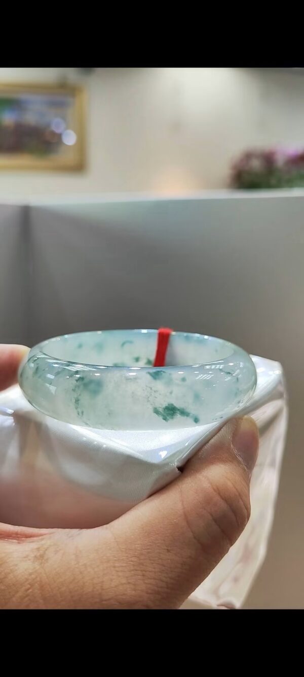 img_5484-2 ✨ 頂級木拿放光玻璃種飄花正圈手鐲💚 天然緬甸玉A貨