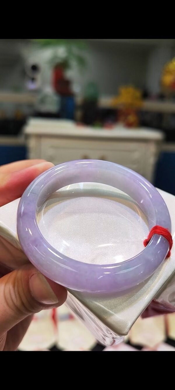 濃豔粉紫羅蘭春彩手鐲｜天然緬甸玉A貨 🌸
