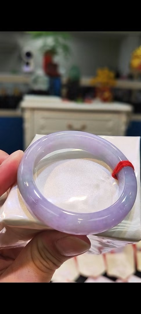 濃豔粉紫羅蘭春彩手鐲｜天然緬甸玉A貨 🌸
