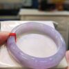 濃豔粉紫羅蘭春彩手鐲｜天然緬甸玉A貨 🌸