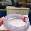 濃豔粉紫羅蘭春彩手鐲｜天然緬甸玉A貨 🌸