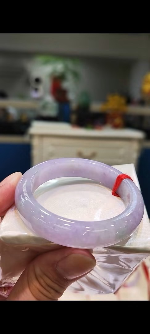 濃豔粉紫羅蘭春彩手鐲｜天然緬甸玉A貨 🌸