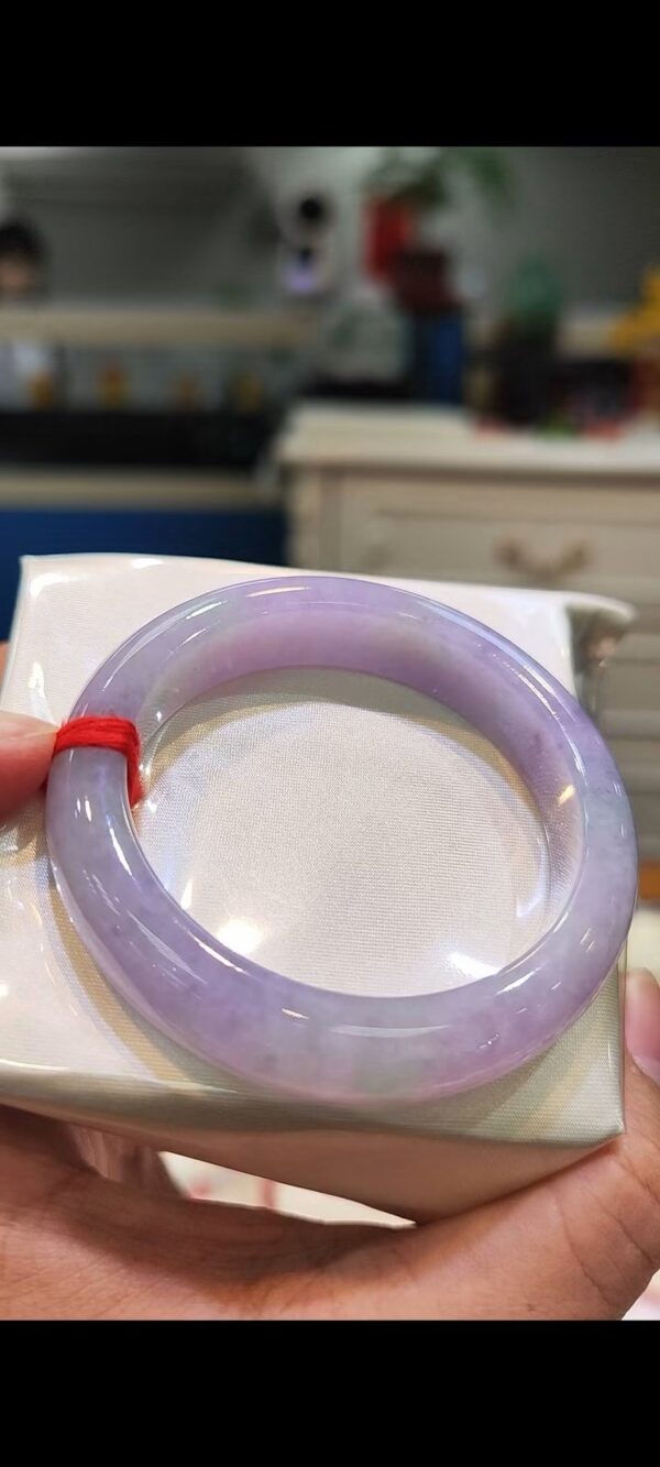 濃豔粉紫羅蘭春彩手鐲｜天然緬甸玉A貨 🌸