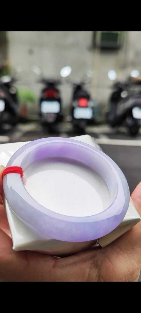 🌸 濃豔紫羅蘭手鐲｜天然緬甸玉A貨 🌸