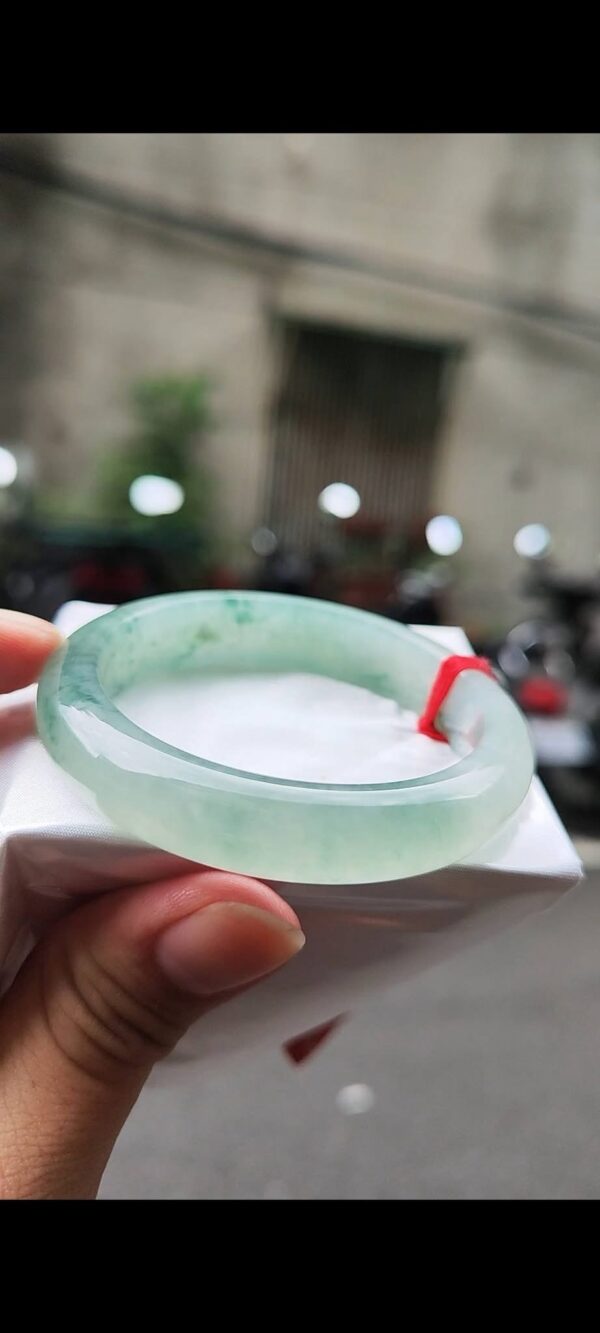 ✨ 冰玻種飄花正圈手鐲💚 天然緬甸玉A貨