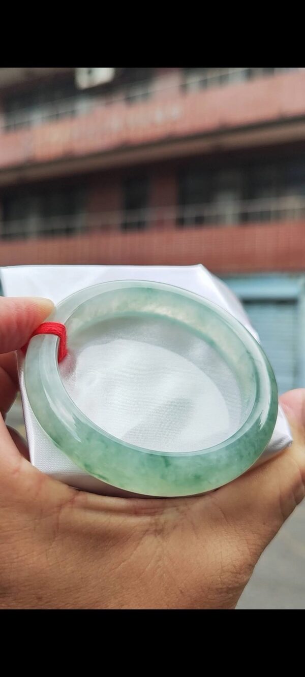 ✨ 冰玻種飄花正圈手鐲💚 天然緬甸玉A貨