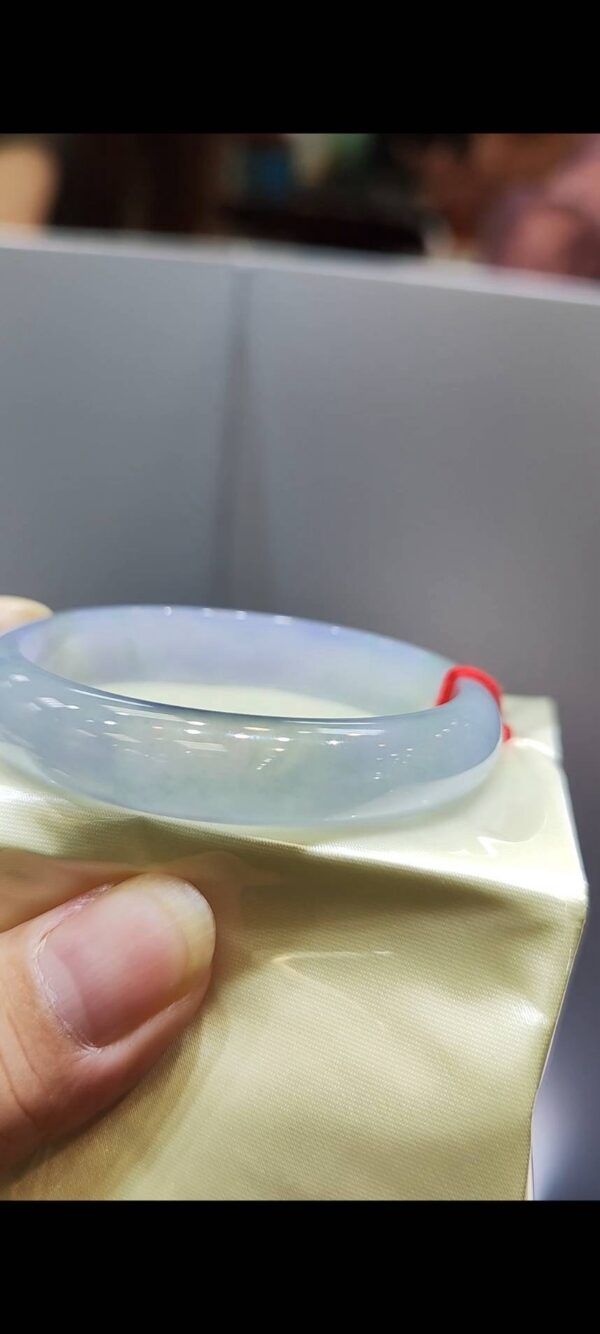 🌸 玻璃種紫羅蘭手鐲｜天然緬甸玉A貨 🌸