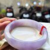 🌸 超寬版濃豔粉紫羅蘭手鐲｜天然緬甸玉A貨 🌸