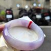 🌸 超寬版濃豔粉紫羅蘭手鐲｜天然緬甸玉A貨 🌸
