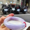 🌸 超寬版濃豔粉紫羅蘭手鐲｜天然緬甸玉A貨 🌸