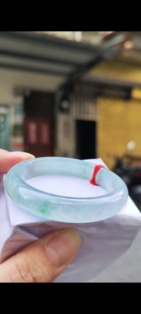 img_3380 ✨ 放光玻璃種飄綠花正圈手鐲 💚 天然緬甸玉A貨