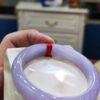 🌸 冰透濃豔紫羅蘭春彩手鐲｜天然緬甸玉A貨 🌸