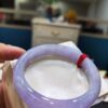 🌸 冰透濃豔紫羅蘭春彩手鐲｜天然緬甸玉A貨 🌸
