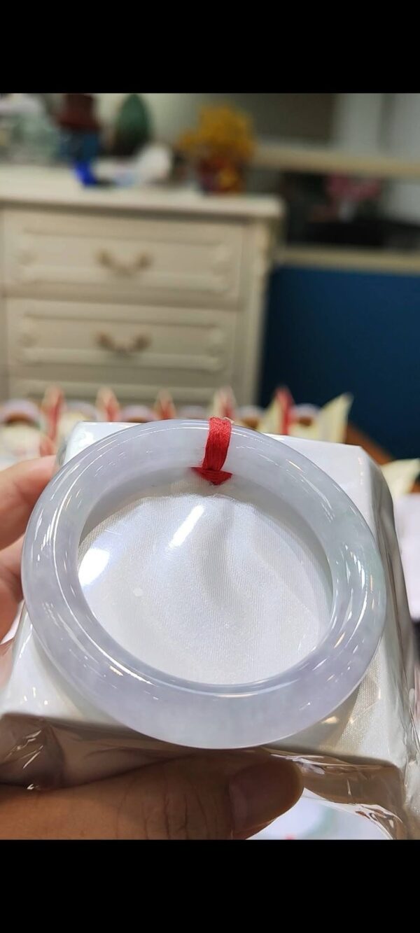 🌸 淡紫羅蘭春彩手鐲｜天然緬甸玉A貨 🌸