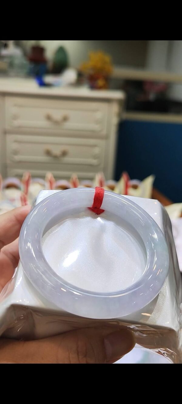 🌸 淡紫羅蘭春彩手鐲｜天然緬甸玉A貨 🌸