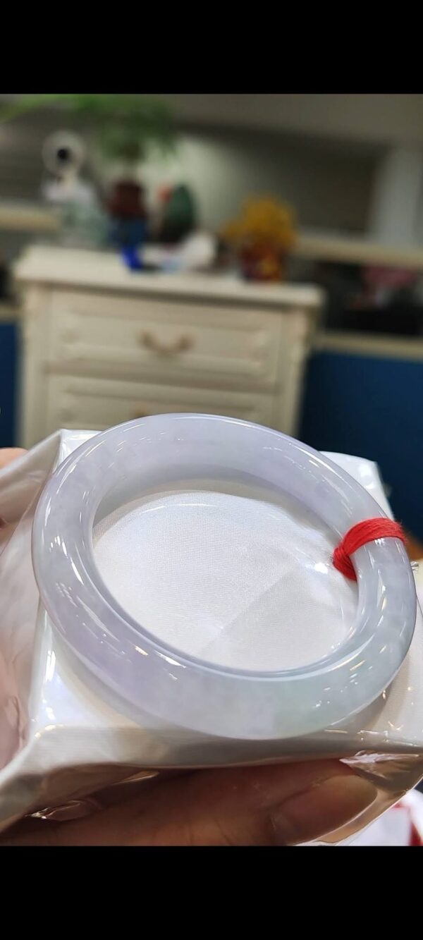 🌸 淡紫羅蘭春彩手鐲｜天然緬甸玉A貨 🌸