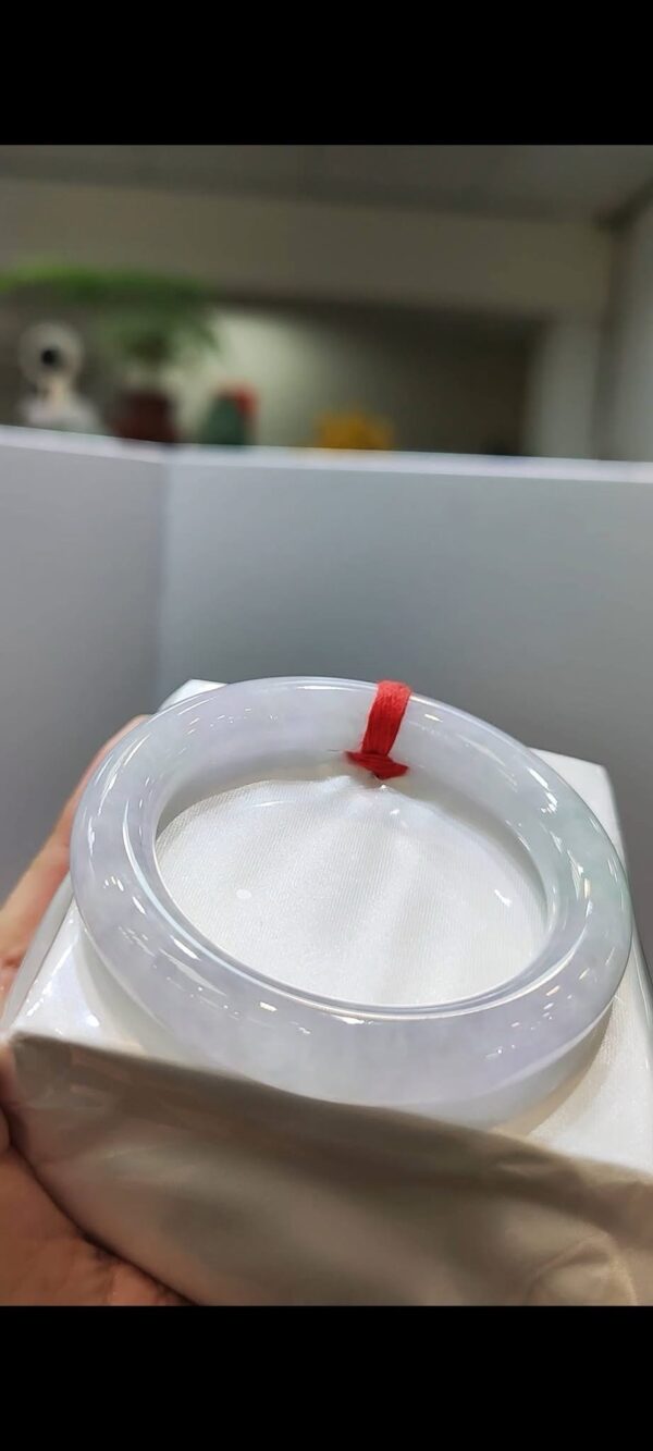 🌸 淡紫羅蘭春彩手鐲｜天然緬甸玉A貨 🌸