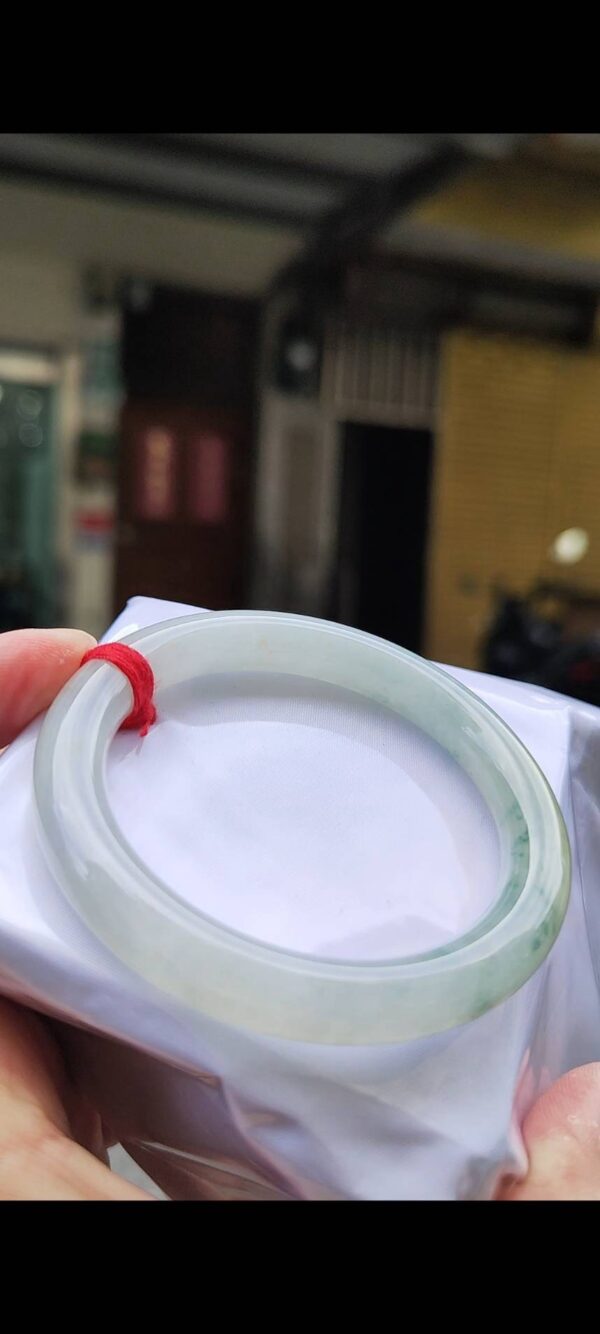 冰種三彩正圈手鐲｜天然緬甸玉A貨